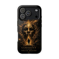 Phone Case — 'Curiosity Is Where Truth Begins' Cosmic Portrait Protective Case